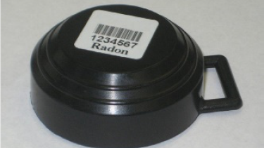 Radon Detector Puck Black radon detector puck